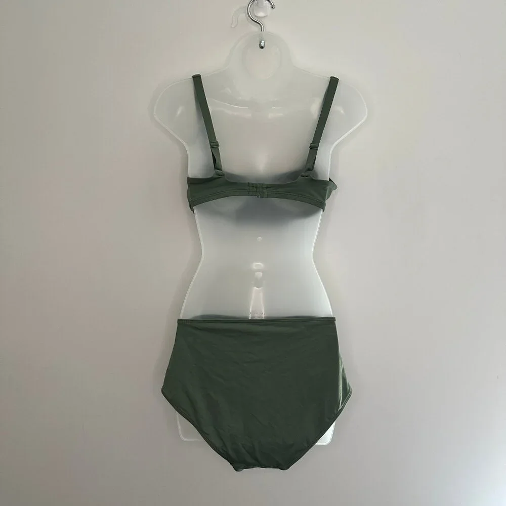 Everlane Sage Green Scoop Bikini Set